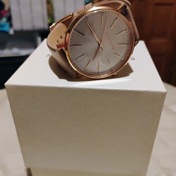 Michael Kors Gold and White Watch